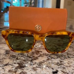 New Tory Burch Sunglasses! Sleek tortoise shell!